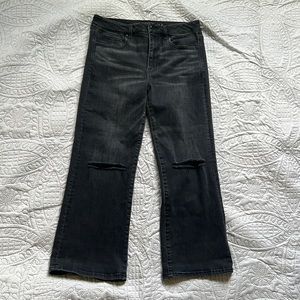 American Eagle High Rise Kick Crop Jean